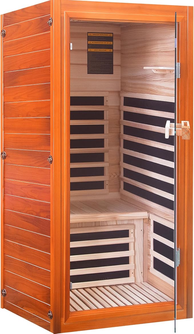 OUTEXER Far Infrared Sauna Dry Saunas 1065W Indoor Home Sauna Low EMF 110V - Image 9