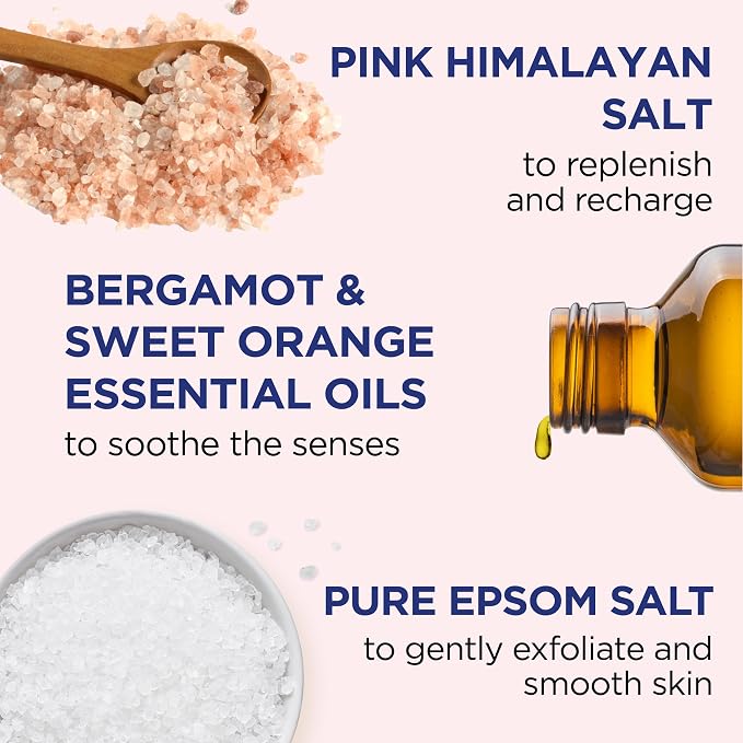 Dr Teal's Pink Himalayan Salt Body Scrub, Restore & Replenish - Image 2