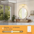 Gold Bathroom Vanity Light 15.75 inch, 14W Dimmable 5CCT LED Modern Bathroom - Image 5
