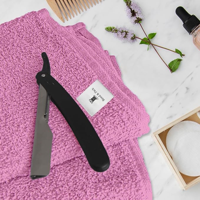 Reed&Pick Hand Towels Pink Economy Towels Salon Towels - Image 8