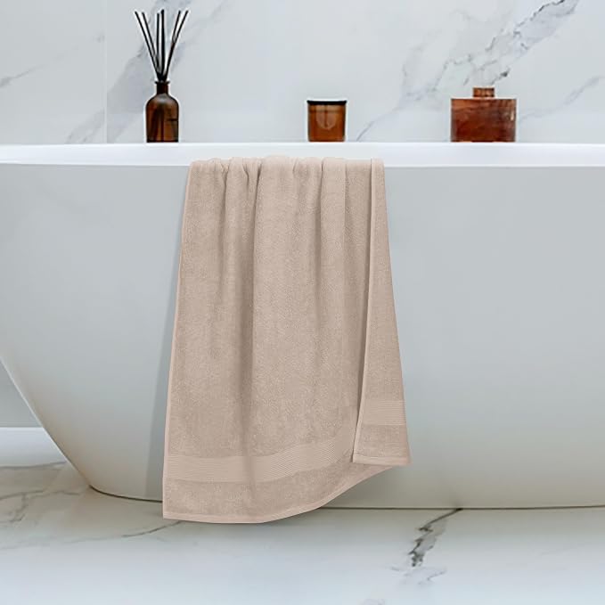 Belizzi Home 4 Pack Bath Towel Set 27x54, 100% Ring Spun Cotton, Ultra Soft - Image 5
