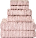 SKL Home CloudSoft 100% Cotton Luxury 6-Piece Towel Set, 600 GSM, Ultra Plush & by SKLHomebySaturdayKnightLtd