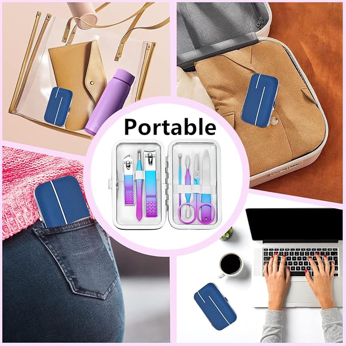 Manicure Set Nail Clipper Set Women Men Travel Manicure Kit Nail Clipper Kit - Image 8