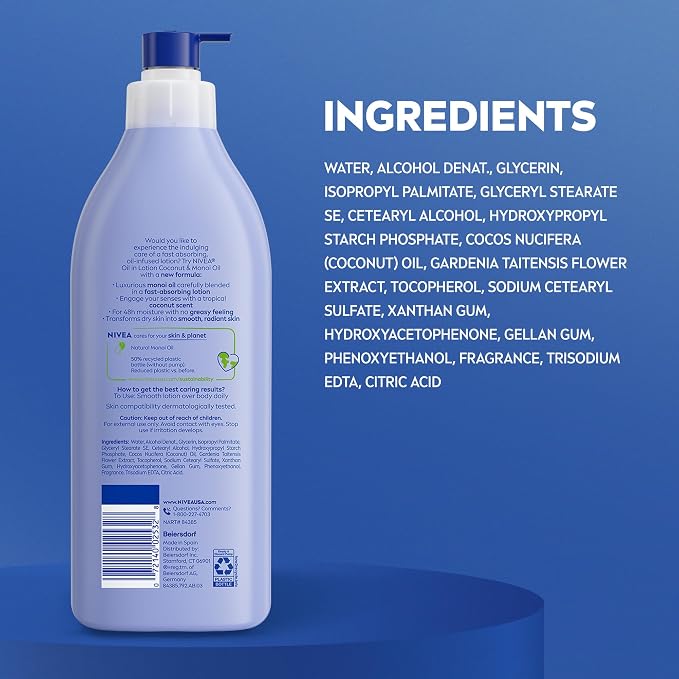 NIVEA Oil Infused Lotion Coconut and Monoi Oil Body Lotion - Image 10