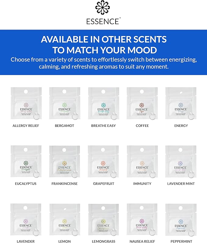 Essence Wearable Aromatherapy Nasal Diffuser – Peppermint Essential Oil Nose - Image 7