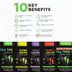 DAILY REMEDY Foot Soak Salts- Variety Pack of 4- Tea Tree Oil, Muscle Relief - Image 4