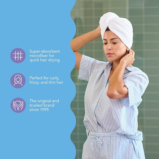Turbie Twist 2-Pack Microfiber Hair Towel - Image 6