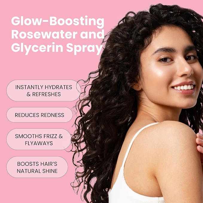 Rosewater and Glycerin Spray – Hydrating & Refreshing Rose Water Spray - Image 4