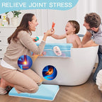 Baby Bath Kneeler and Elbow Rest Pad Set, Thick Soft Quick Dry Bathtub Mat - Image 2