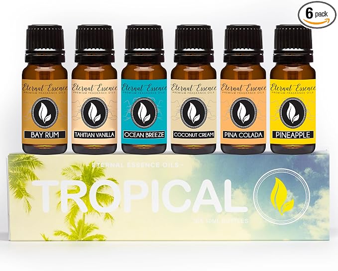 Eternal Essence Oils Tropical Set of 6 Premium Fragrance Oils by EternalEssenceOils