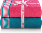 CASA COPENHAGEN He & She 6Pcs 100% Egyptian Cotton Large Designer Towels Gift - Image 5