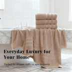 Bath Towels 4 Pack, 30 x 60 Inches, Large 100% Cotton Towels, Comfortable - Image 7