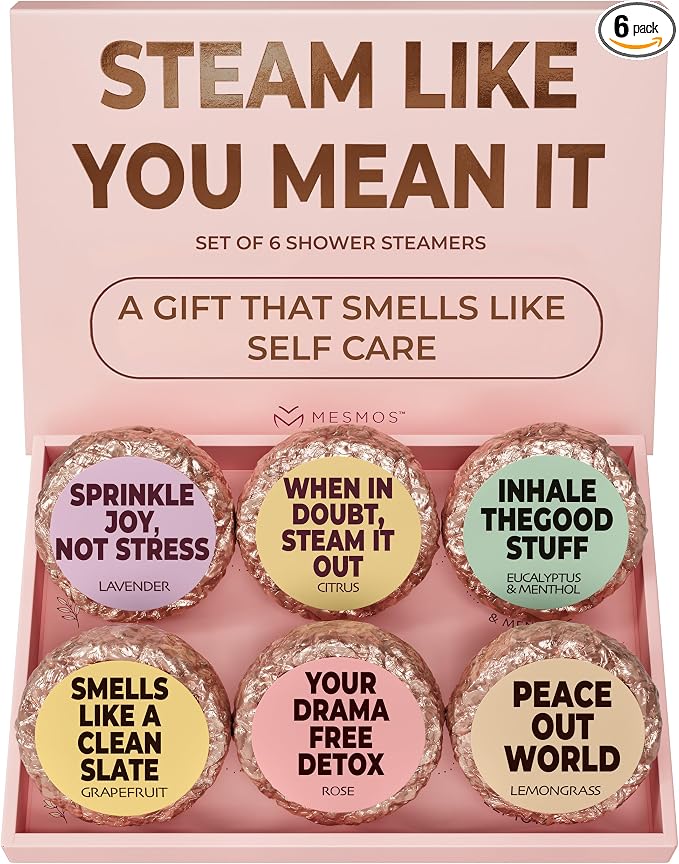 MESMOS 6 Assorted Shower Steamers Aromatherapy, Self Care Gifts by MesmorizingMemoriesMoments