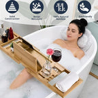 Bath Tray for Tub and Ergonomic Pillow Premium - Image 5