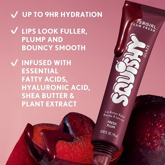 COVERGIRL Clean Fresh Squishy Glaze™ Lip Butter Balm, Non-Sticky, - Image 3