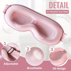 Sleep Mask, Upgraded 3D Deep Contoured Eye Mask - Image 5