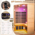 2 Person Far Infrared Sauna 0-5mG Ultra Low EMF 1520W Indoor Sauna Canadian - Image 5