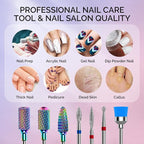 MelodySusie Nail Drill Bits Set, 3/32'' Professional Nail Bits - Image 6