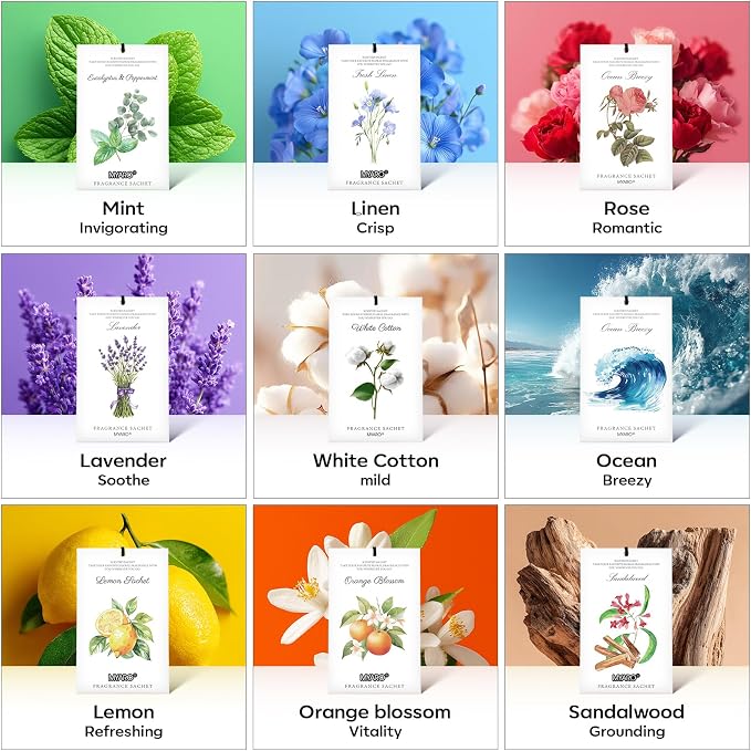 MYARO 12 Packs Scent Sachets for Closet Clothes Storage - Image 9