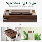 Teak Bathtub Tray, Bath Caddy - Image 5