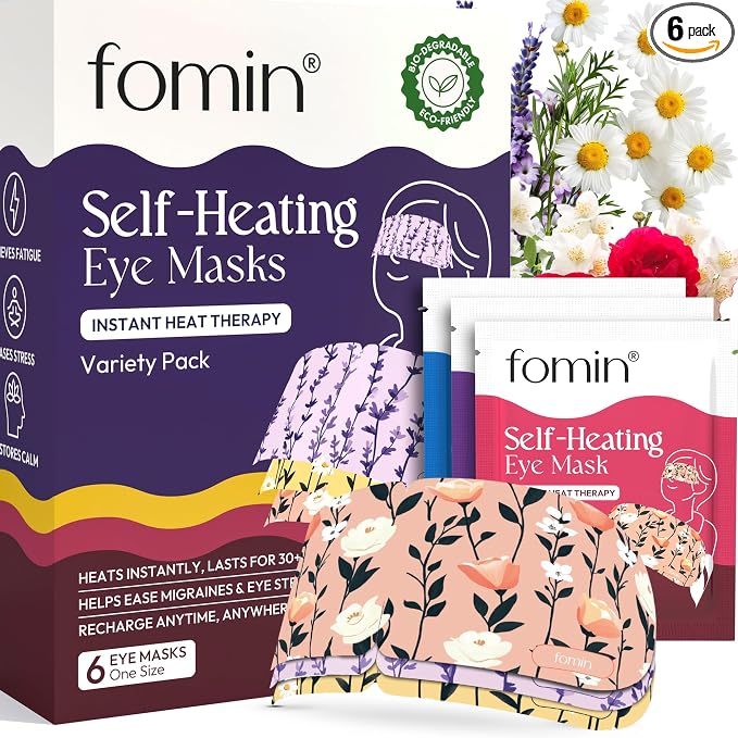FOMIN Steam Eye Mask for Mothers Day Gifts, Self Heating Warm Compress for Dry by FOMIN