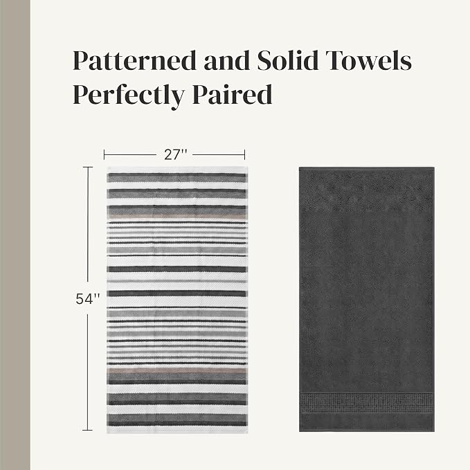 Modern Threads Pax 6-Piece Reversible Yarn Dyed Jacquard Towel Set - Image 6
