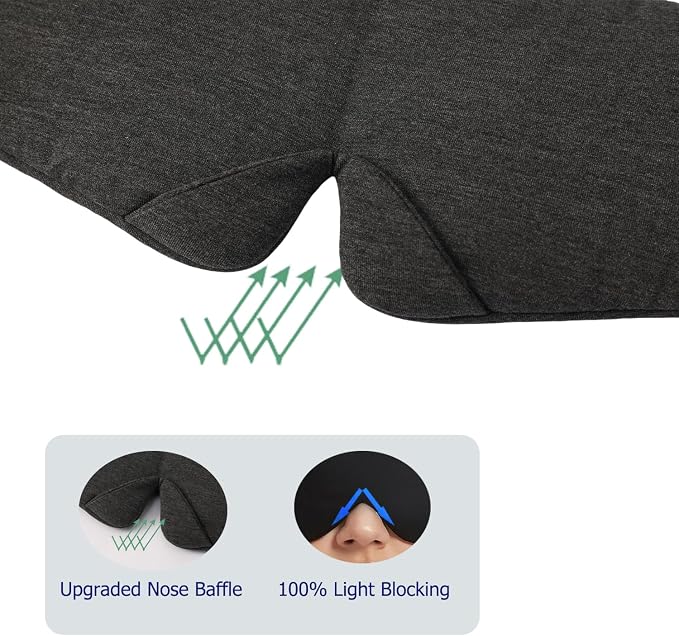 ALASKA BEAR Wraparound Style Organic Cotton Eye Mask - Image 3