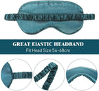 Silk Satin Sleeping Mask Eye Mask Set Include 2 Blindfold Eyeshade Elastic - Image 2