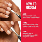 Revlon Expert Dual-Ended Nail Groomer, Stainless Steel Manicure Tool, Clean - Image 4