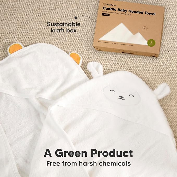 KeaBabies Hooded Baby Towel for Newborn - Image 8