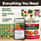 HOME GROWN 15 Variety Survival Seed Vault 7, 000+ Heirloom Non-GMO Vegetable - Image 7