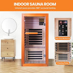 OUTEXER Far Infrared Sauna Dry Saunas 1065W Indoor Home Sauna Low EMF 110V - Image 4