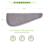 SimpleField 2 Pack Microfiber Hair Towel Wrap - Image 5