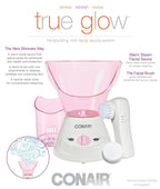 True Glow by Conair Moisturizing Mist Facial Sauna System; Pink / Cream - Image 9