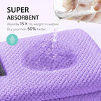 YFONG X-Large Hair Towel Wrap for Women, Super Absorbent Microfiber Hair Towel - Image 6