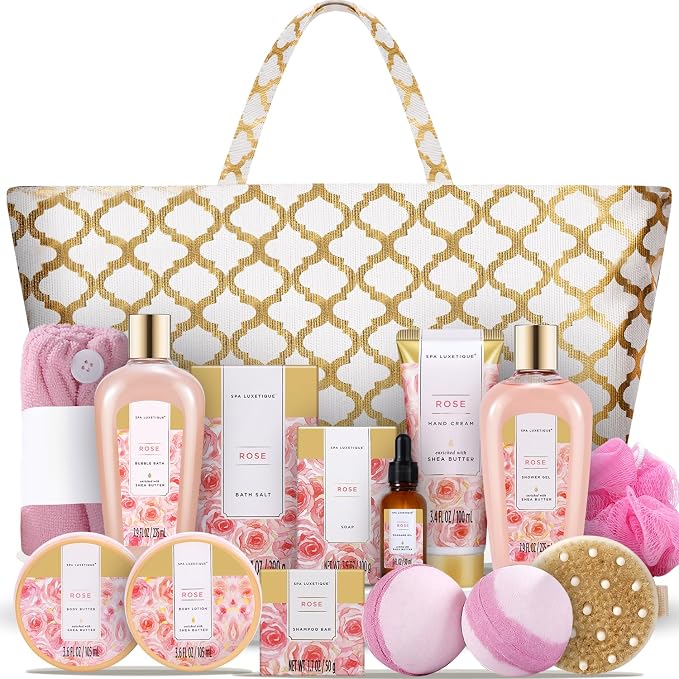 Spa Luxetique Spa Baskets for Women Gift, Womens Spa Gift Baskets, Spa Kit by spaluxetique