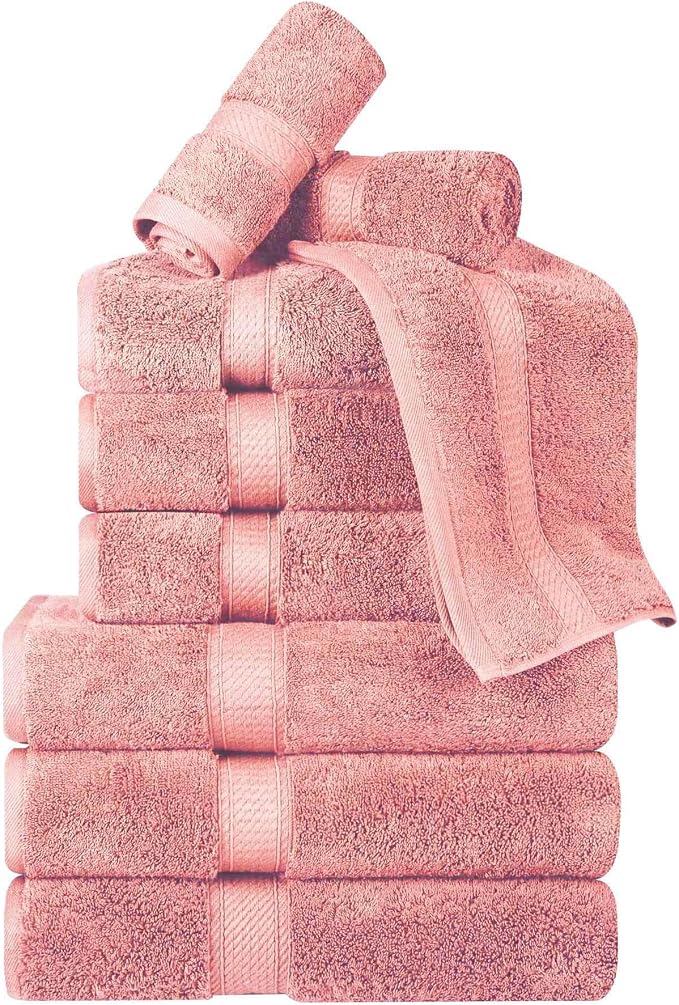 Superior Egyptian Cotton Pile 9 Piece Towel Set, Includes 3 Bath, 3 Hand - Image 2