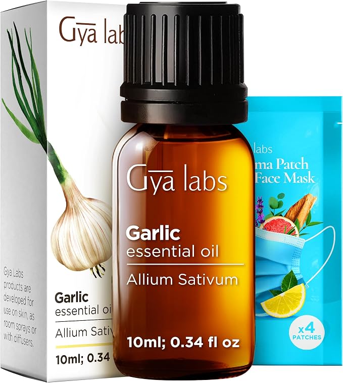 100% Pure Garlic Essential Oil by GyaLabs