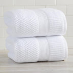 NY Loft 100% Cotton 2 Pack Bath Sheet Towel Set | Absorbent Quick-Dry Oversize - Image 2