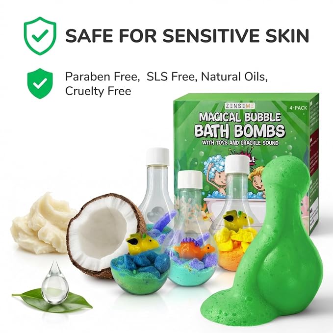 Bath Bombs for Boys with Mini Toy Ducks Inside – Kids Bath Bombs Powder - Image 8