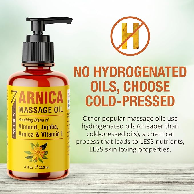 Seven Minerals Arnica Sore Muscle Massage Oil - Image 2