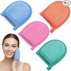 4 PCS Exfoliating Gloves, Exfoliating Facial Scrubber Mitt Facial Scrub Mitts by Unknown