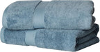 Superior Solid Egyptian Cotton Bath Towel Set, Denim Blue by SUPERIOR