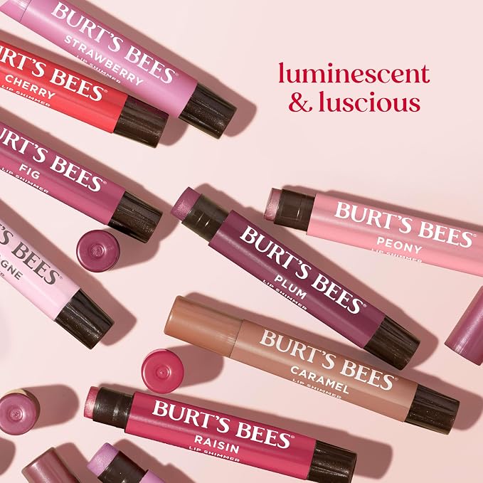 Burt's Bees Lip Shimmer Pink Collection, Tinted Lip Balm Stick, Moisturizing - Image 10