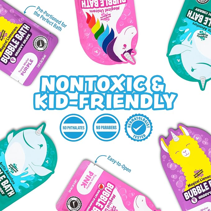 Tub Works® Magical Kids Bubble Bath, Variety 12 Pack | Creates Colorful Water & - Image 6