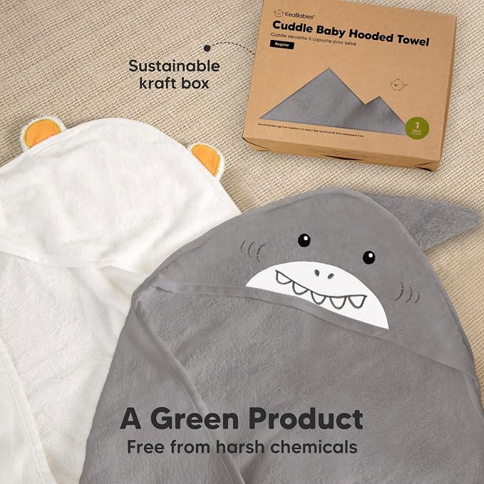 KeaBabies Hooded Baby Towel for Newborn - Image 8