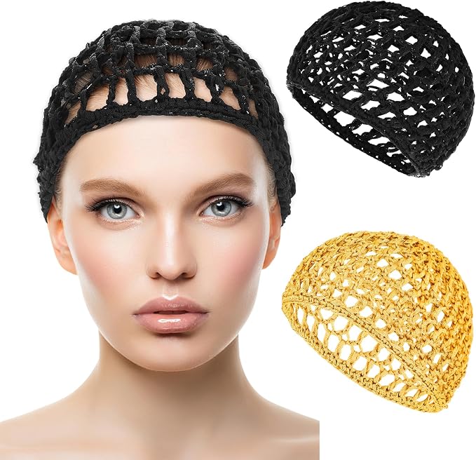 WLLHYF Wig Cap Thick Long Hair Caps Adjustable Net Mesh Braided Weaving Making by WLLHYF