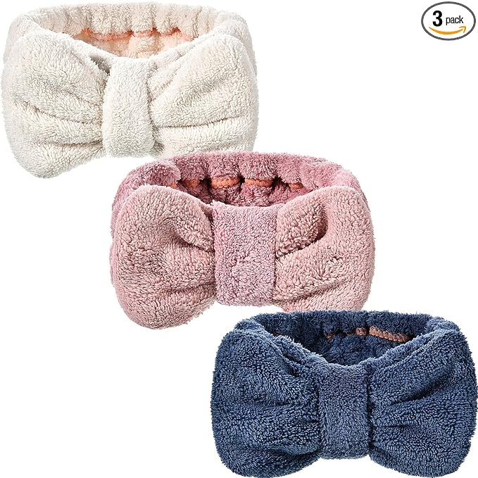 Hicarer 3 Pieces Towel Headbands by Hicarer