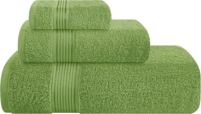 Belizzi Home Ultra Soft 3 Pack Cotton Towel Set, Contains a Bath Towel 28x55 by Unknown