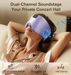 LC-dolida Luxurious Silk Soft Sleep Mask, Sleep Headphones - Image 3